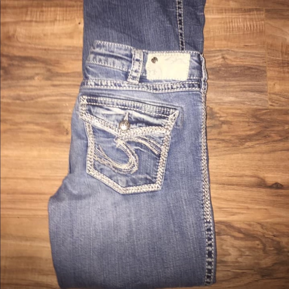 Silver jeans!